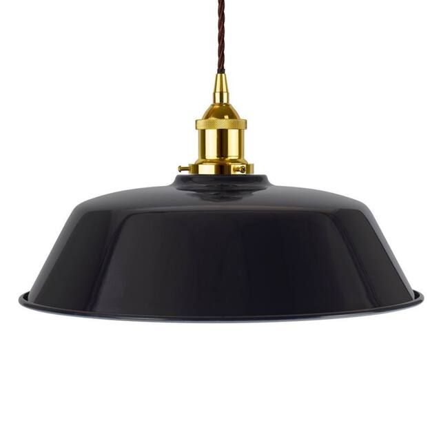 SE Home Navy Blue Chancery Pendant Light - Gold - Brown Twisted - image 1