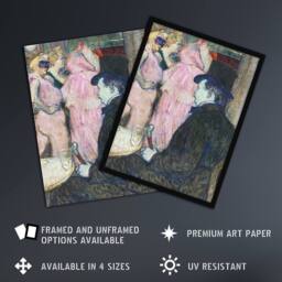 "Artery8 Maxime Dethomas Portrait Vintage Wall Art Print Toulouse Lautrec - Size: W12"" x H16""" - thumbnail 2