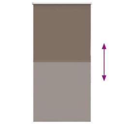 Berkfield Home Roller Blind Blackout Coffee 70x150 cm Fabric Width 65.7 cm Polyester in Brown - thumbnail 5