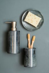 Orsina Pure Marble Dark Grey Soap Dish - thumbnail 4