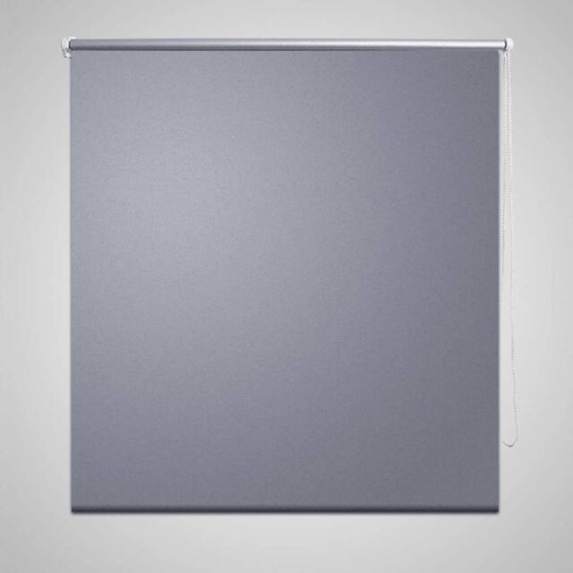 Berkfield Home Roller Blind Blackout 80 x 230 cm Grey - image 1