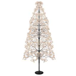Pegdev Christmas Pre Lit Tree 4008 Copper Gold Micro LEDs Black Frame Timer Indoor Outdoor 2.1m
