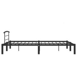 Berkfield Home Bed Frame Black Metal 160x200 cm - thumbnail 4