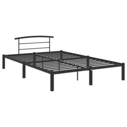 Berkfield Home Bed Frame Black Metal 160x200 cm - thumbnail 2