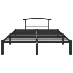 Berkfield Home Bed Frame Black Metal 160x200 cm - thumbnail 3