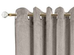 New Edge Blinds 16-19mm Cristalla Extendable Eyelet Curtain Pole Set in Bronze - Size: 120 cm - thumbnail 2