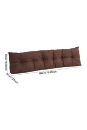 Living and Home Multifunctional Washable Wedge Headboard Pillow with Side Pocket in Brown - Size: Medium - thumbnail 9