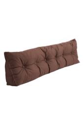 Living and Home Multifunctional Washable Wedge Headboard Pillow with Side Pocket in Brown - Size: Medium - thumbnail 5