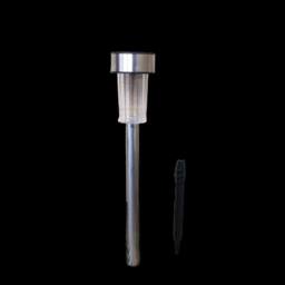 Samuel Alexander 36cm Set of 5 Stainless Steel Garden Solar Path Lights with White LEDs in Silver - thumbnail 6