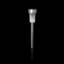 Samuel Alexander 36cm Set of 5 Stainless Steel Garden Solar Path Lights with White LEDs in Silver - thumbnail 5