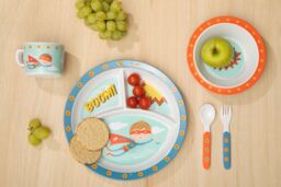 Orsina Vibrant Kids Super Rupert Dinner Set, Durable Children Dining Set, Compact Rupert Children Eating Set - thumbnail 3