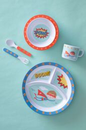 Orsina Vibrant Kids Super Rupert Dinner Set, Durable Children Dining Set, Compact Rupert Children Eating Set - thumbnail 5