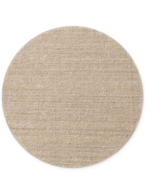 THE RUGS Jaipur Natural Round Jute Rug Handwoven Durable Dirt-Repellent Carpet in White - Size: 160 cm diameter - image 1