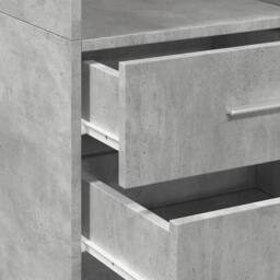 Berkfield Home Highboard Concrete Grey 40x42.5x185 cm Engineered Wood - thumbnail 7