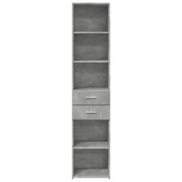 Berkfield Home Highboard Concrete Grey 40x42.5x185 cm Engineered Wood - thumbnail 4