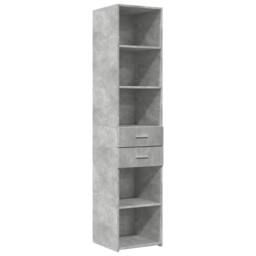 Berkfield Home Highboard Concrete Grey 40x42.5x185 cm Engineered Wood - thumbnail 3