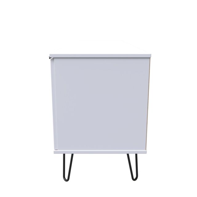 Ready Assembled 2 U Fuji 2 Door 1 Drawer Wide TV Unit (Ready Assembled) in White - image 1