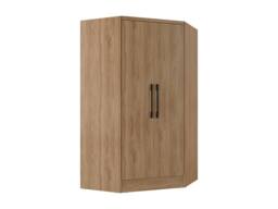 Vente-unique Corner Wardrobe With 2 Doors - L101 Cm - Color: Natural - AURALI in Light Oak - thumbnail 4