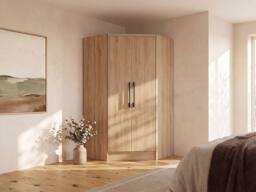 Vente-unique Corner Wardrobe With 2 Doors - L101 Cm - Color: Natural - AURALI in Light Oak - thumbnail 3