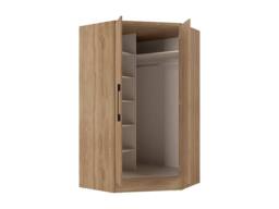 Vente-unique Corner Wardrobe With 2 Doors - L101 Cm - Color: Natural - AURALI in Light Oak - thumbnail 5
