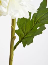Orsina Chrysanthemum Stem - 84cm White, Realistic Faux Flower With Delicate Petals & Green Stem, Adds Elegance in White - thumbnail 2