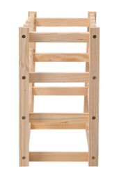Living and Home 4-Tier Bamboo Wood Wine Rack in Natural - thumbnail 6