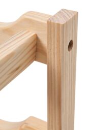 Living and Home 4-Tier Bamboo Wood Wine Rack in Natural - thumbnail 4