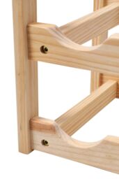 Living and Home 4-Tier Bamboo Wood Wine Rack in Natural - thumbnail 5