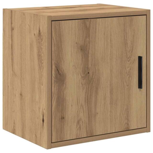 Berkfield Home Garage Wall Cabinet Artisan Oak Engineered Wood in Brown - image 1