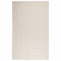 Berkfield Home Rug ZIZUR Cream 160x230 cm Jute Look Indoor & Outdoor - Size: Medium - thumbnail 3