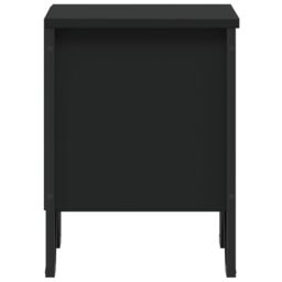 Berkfield Home Bedside Cabinet Black 40x30x40 cm Engineered Wood - Size: 40 x 30 x 40 cm - thumbnail 6