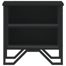 Berkfield Home Bedside Cabinet Black 40x30x40 cm Engineered Wood - Size: 40 x 30 x 40 cm - thumbnail 5