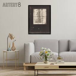 "Artery8 Le Jour Day Window View Redon Vintage Black Framed Canvas Wall Art in Grey - Size: W12"" x H16""" - thumbnail 3