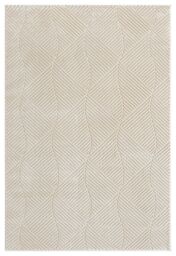 Desire Rugs Vellure Modern Living Room Area Rug Embossed Metallic Sheen Pyramid in Cream - Size: 120 cm x 170 cm - thumbnail 2