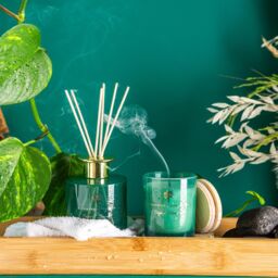 Nicola Spring 130g Sage & Seasalt Soy Candles - Pack of 3 - Herbal Spa Glass Jars in Green - thumbnail 8