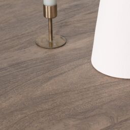 Glasstone Black Wooden Round Column Dining Table in Brown - thumbnail 5