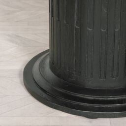 Glasstone Black Wooden Round Column Dining Table in Brown - thumbnail 3