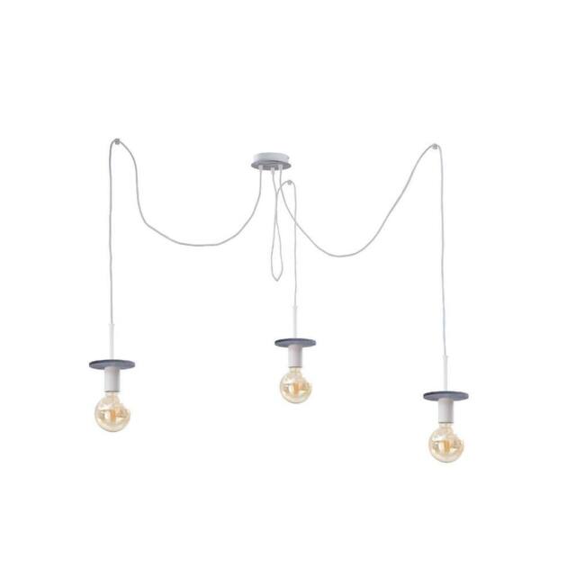 Netlighting Saturn Cluster Pendant Ceiling Light Grey 3x E27