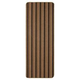 The Rug Shop UK Chocolate Striped 8mm Thick Rectangle Mat in Brown - Size: 67 cm x 100 cm - thumbnail 5