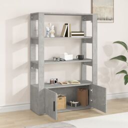 Berkfield Home Sideboard Concrete Grey 80x30x119.5 cm Engineered Wood - thumbnail 3