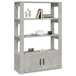 Berkfield Home Sideboard Concrete Grey 80x30x119.5 cm Engineered Wood - thumbnail 4