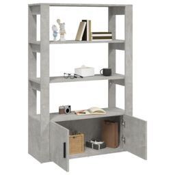 Berkfield Home Sideboard Concrete Grey 80x30x119.5 cm Engineered Wood - thumbnail 5