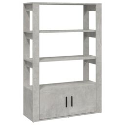 Berkfield Home Sideboard Concrete Grey 80x30x119.5 cm Engineered Wood - thumbnail 2