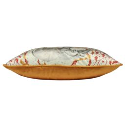 Paoletti Samui Elephant Velvet Printed Cushion in Gold - Size: 45 cm x 45 cm - thumbnail 3