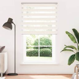 Berkfield Home Zebra Blind Marble Beige 120x200 cm Fabric Width 115.9 cm Polyester