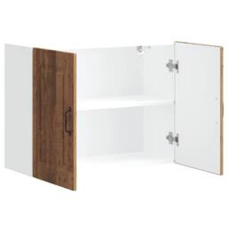 Berkfield Home Kitchen Wall Cabinet Kalmar Old Wood Engineered Wood in Brown - thumbnail 5