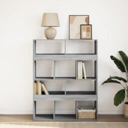 Berkfield Home Bookcase Grey Sonoma 100x33x125.5 cm Engineered Wood - thumbnail 3