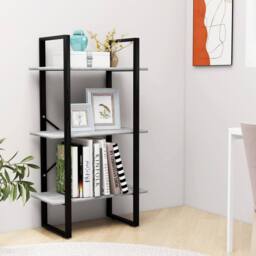 Berkfield Home Storage Shelf Concrete Grey 60x30x105 cm Engineered Wood - Size: 60 x 30 x 105 cm