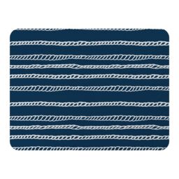 Benjamin Tate Design White Rope Blanket in Natural - Size: 120 cm x 150 cm - thumbnail 1