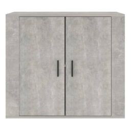 Berkfield Home Sideboard Concrete Grey 80x33x70 cm Engineered Wood - Size: 80 x 33 x 70 cm - thumbnail 3